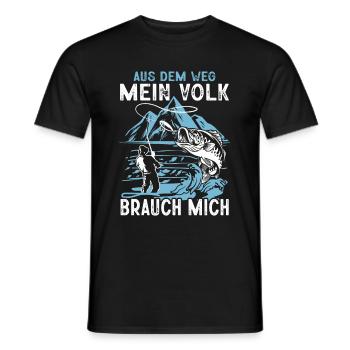 À l’écart, mon peuple a besoin de moi, pêcheurs, pêcheurs - T-shirt homme - noir - Devant - AI Model Male 178 light (178cm)