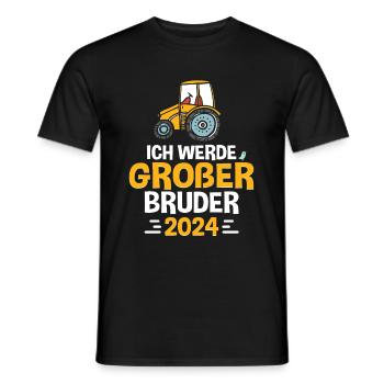Grand frère 2024 - T-shirt homme - noir - Devant - AI Model Male 178 light (178cm)