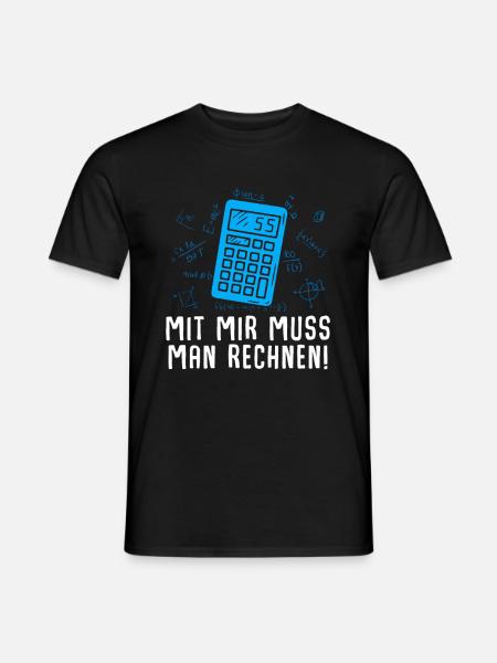 Calculatrice de professeur de mathématiques - T-shirt homme - noir
