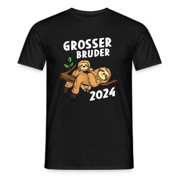 Big Brother 2024 Sloth - Men's T-Shirt - black - Front - AI Model Male 178 light (178cm)