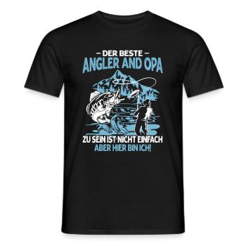 Être le meilleur pêcheur et le meilleur grand-père n’est pas facile - T-shirt homme - noir - Devant - AI Model Male 178 light (178cm)