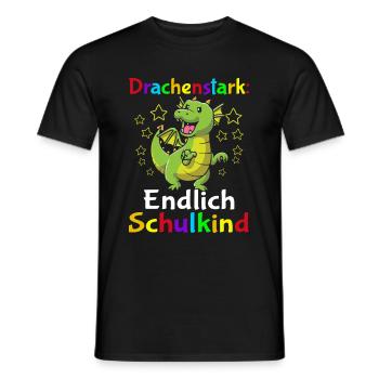 Dragon Strong Enfin écolier - T-shirt homme - noir - Devant - AI Model Male 178 light (178cm)