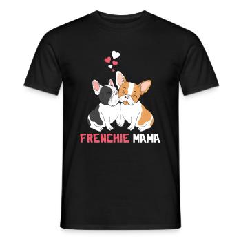 Best French Bulldog Mom - Men's T-Shirt - black - Front - AI Model Male 178 light (178cm)