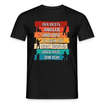 Être le meilleur pêcheur et le meilleur grand-père n’est pas facile - T-shirt homme - noir - Devant - AI Model Male 178 light (178cm)