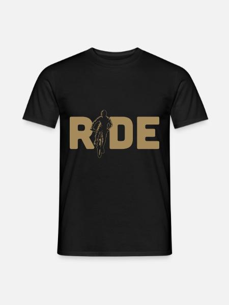 Reiten MTB Mountainbike MTB Downhill - Männer T-Shirt - Schwarz
