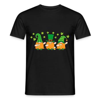 Dabbing Gnomes Cloverleaf Hat Beer - Men's T-Shirt - black - Front - AI Model Male 178 light (178cm)