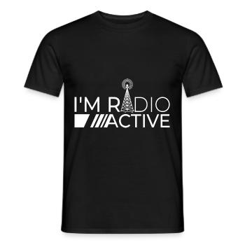 Amateur Radio Ham Radio Radio Service Amateur - Men's T-Shirt - black - Front - AI Model Male 178 light (178cm)