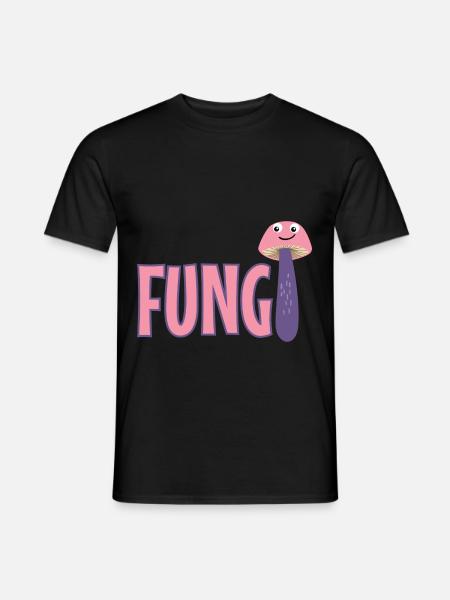 Fungi - Männer T-Shirt - Schwarz