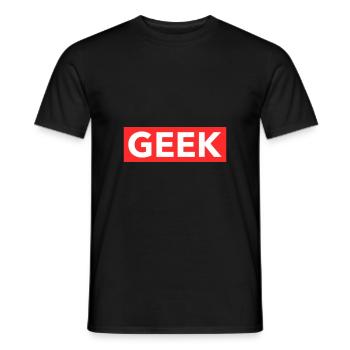 Geek - T-shirt homme - noir - Devant - AI Model Male 178 light (178cm)