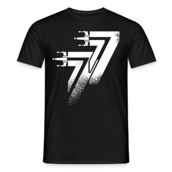1977 Birthday - Men's T-Shirt - black - Front - AI Model Male 178 light (178cm)