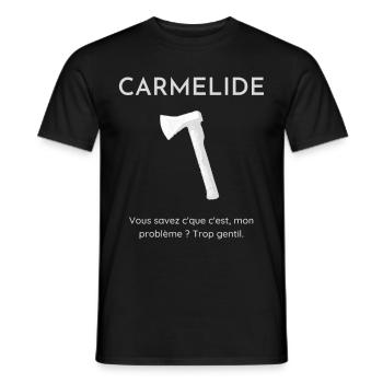 CARMELIDE - T-shirt homme - noir - Devant - AI Model Male 178 light (178cm)