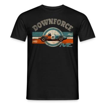 Appui aérodynamique un - T-shirt homme - noir - Devant - AI Model Male 178 light (178cm)