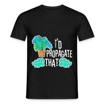 Monstera Mama - T-shirt homme - noir - Devant - AI Model Male 178 light (178cm)
