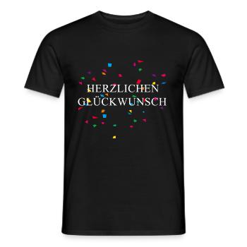 Félicitations Abitur Apprentissage Anniversaire - T-shirt homme - noir - Devant - AI Model Male 178 light (178cm)