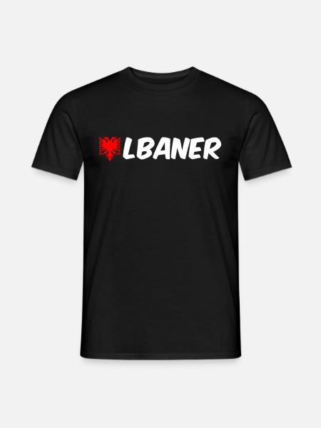 Albaner Sprüche - Männer T-Shirt - Schwarz