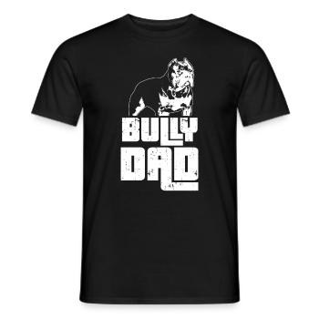 Bully Dad Master American Bully gift idea - Men's T-Shirt - black - Front - AI Model Male 178 light (178cm)