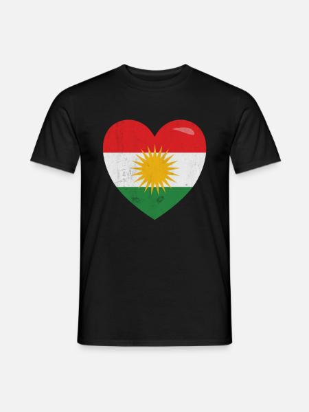 Kurdistan t shirt - Men's T-Shirt - black