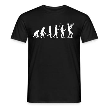 trombone - T-shirt homme - noir - Devant - AI Model Male 178 light (178cm)