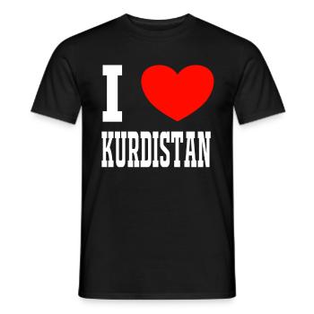 Kurdistan Kurde t shirt cadeau - T-shirt homme - noir - Devant - AI Model Male 178 light (178cm)