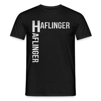 Haflinger Pferd Reiten Reitverein Pony Geschenk - Männer T-Shirt - Schwarz - Vorne - AI Model Male 178 light (178cm)