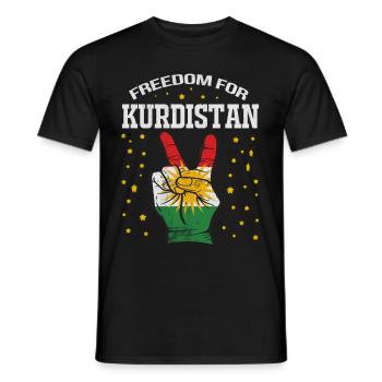 Kurdistan Kurdes Kurdes cadeau azadi rojava irak - T-shirt homme - noir - Devant - AI Model Male 178 light (178cm)