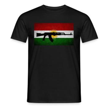 Kurdistan Kurdes Kurdes cadeau azadi rojava irak - T-shirt homme - noir - Devant - AI Model Male 178 light (178cm)