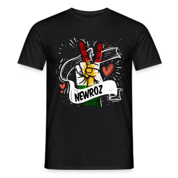 Kurdistan Irak Kurde Geschenk azadi Mardin - Männer T-Shirt - Schwarz - Vorne - AI Model Male 178 light (178cm)