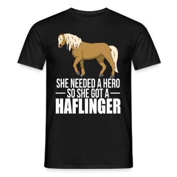 Haflinger Fohlen Kohlfuchs Haflinger t shirt - Männer T-Shirt - Schwarz - Vorne - AI Model Male 178 light (178cm)