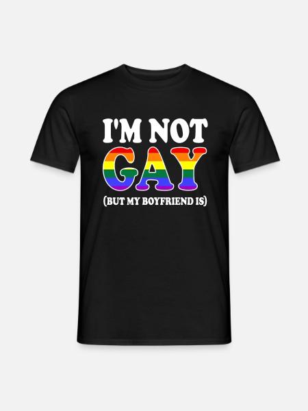 Schwul Gay Pride - Männer T-Shirt - Schwarz