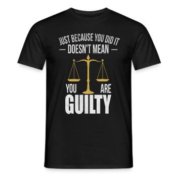 Lawyer lawyer lawyer gift lawyer - Men's T-Shirt - black - Front - AI Model Male 178 light (178cm)