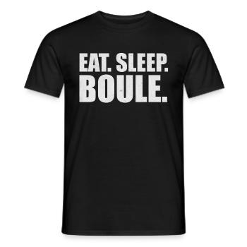 Petanque - Männer T-Shirt - Schwarz - Vorne - AI Model Male 178 light (178cm)