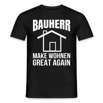 Bauherr - Männer T-Shirt - Schwarz - Vorne - AI Model Male 178 light (178cm)