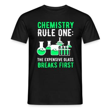 chimie - T-shirt homme - noir - Devant - AI Model Male 178 light (178cm)