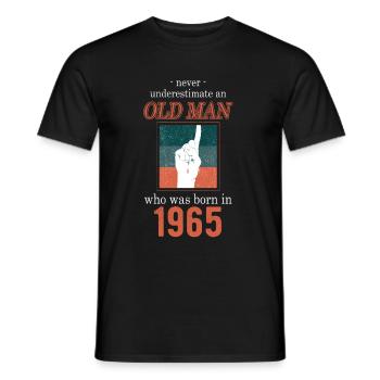 Geburtstag 1965 - Männer T-Shirt - Schwarz - Vorne - AI Model Male 178 light (178cm)
