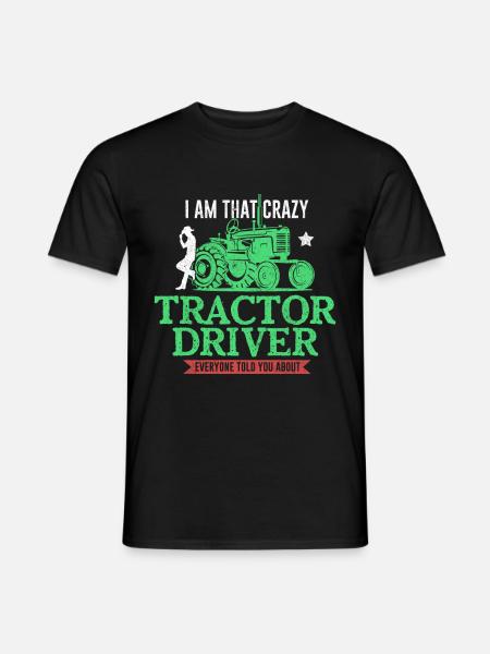 Tractor farmer - Men's T-Shirt - black