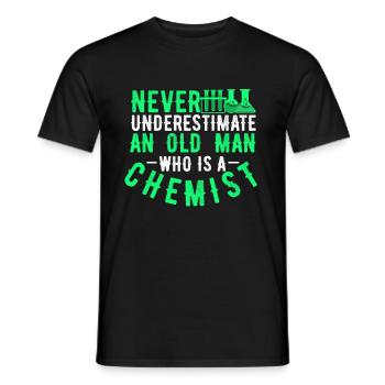 chimie - T-shirt homme - noir - Devant - AI Model Male 178 light (178cm)