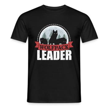 Wolf - T-shirt homme - noir - Devant - AI Model Male 178 light (178cm)