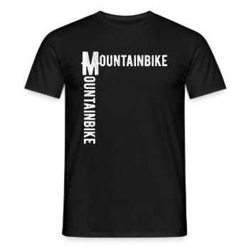 vélo de montagne - T-shirt homme - noir - Devant - AI Model Male 178 light (178cm)