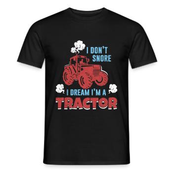 Traktor Bauer Landwirt Geschenk Schlepper - Männer T-Shirt - Schwarz - Vorne - AI Model Male 178 light (178cm)