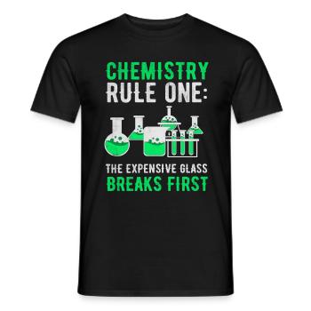 Science de la chimie - T-shirt homme - noir - Devant - AI Model Male 178 light (178cm)