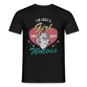 Loup - T-shirt homme - noir - Devant - AI Model Male 178 light (178cm)