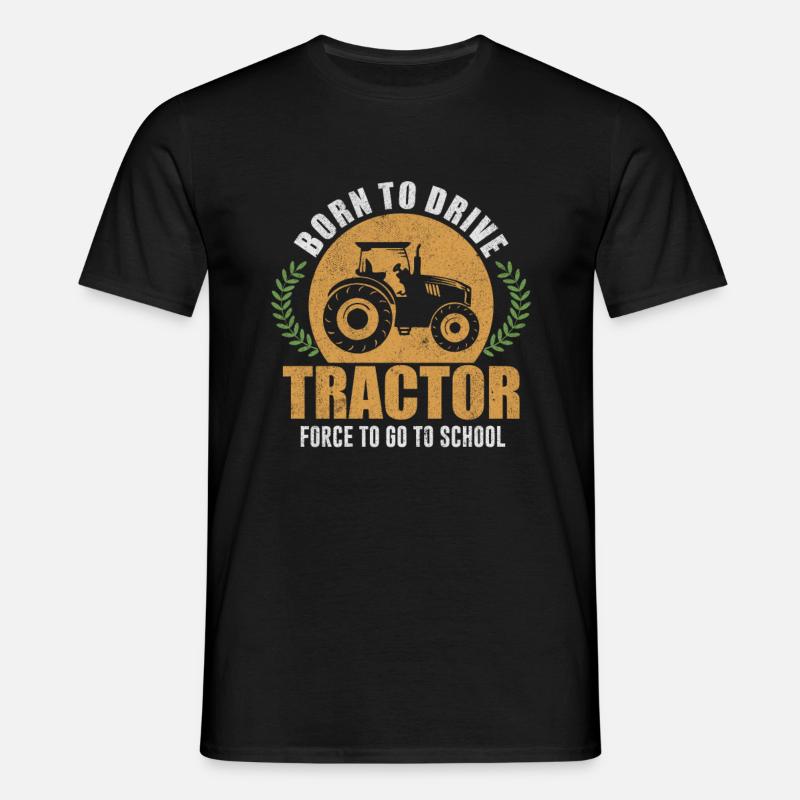 Traktor - Männer T-Shirt - Schwarz
