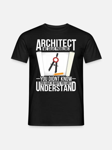architecte - T-shirt homme - noir