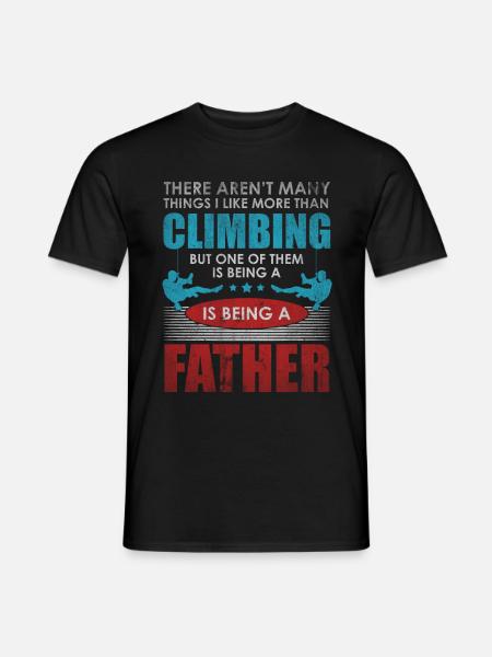 Felsklettern Boulder Klettern Bergsteigen Geschenk - Männer T-Shirt - Schwarz