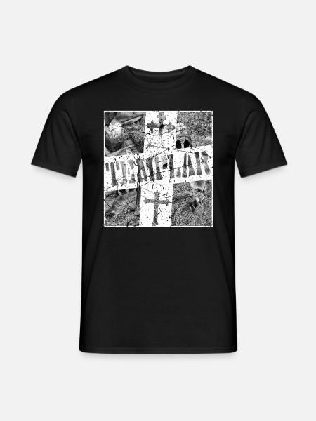 Kreuzritter,Tempritter crusader Chevalier Templar - T-shirt homme - noir