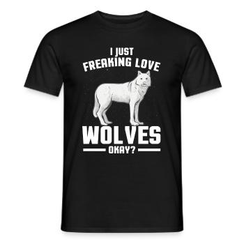 Loup - T-shirt homme - noir - Devant - AI Model Male 178 light (178cm)