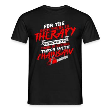 Cadeau de forêt de hache de bûcheron - T-shirt homme - noir - Devant - AI Model Male 178 light (178cm)