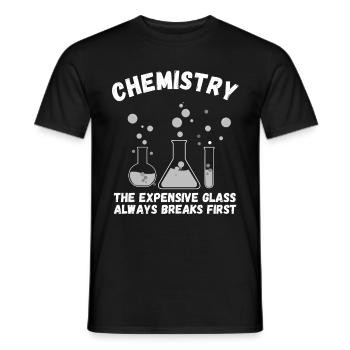 chimie - T-shirt homme - noir - Devant - AI Model Male 178 light (178cm)