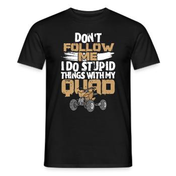 Quad - T-shirt homme - noir - Devant - AI Model Male 178 light (178cm)