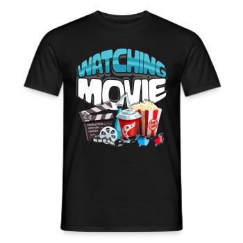 Cinema Movies Television Hollywood Gift - Men's T-Shirt - black - Front - AI Model Male 178 light (178cm)